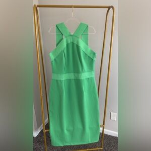 Elegant Green Sleeveless Dress